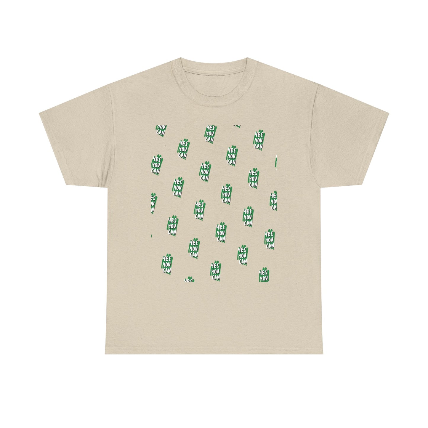 Cactus Pattern Unisex Heavy Cotton Tee - Casual Wear, Gift for Nature Lovers, Summer Fashion, Eco-Friendly Shirt, Relaxed Fit Tee