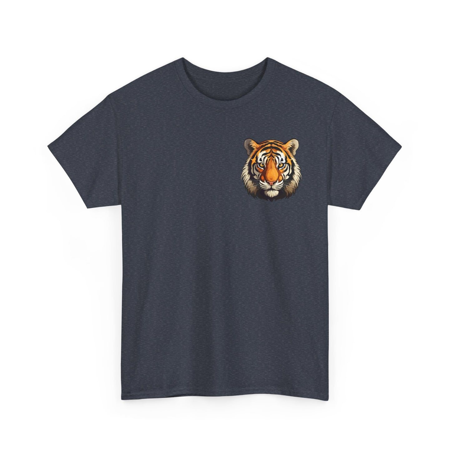 Fierce Tiger Graphic Tee, Unisex Cotton T-Shirt, Animal Lover Shirt, Wildlife Tee, Nature Enthusiast Gift