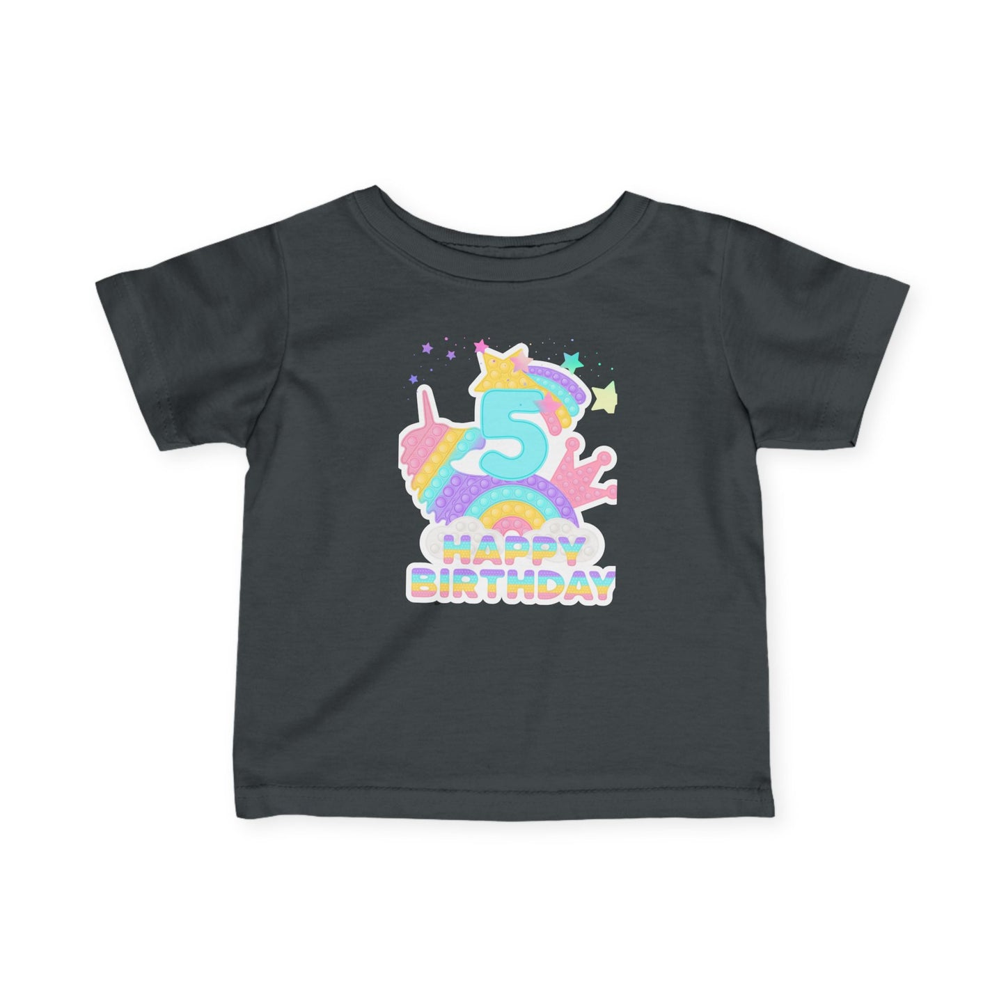 Whimsical Birthday Tee for Infants, Happy Birthday Tee, Unicorn Birthday Shirt, Toddler Party Outfit, First Birthday Gift
