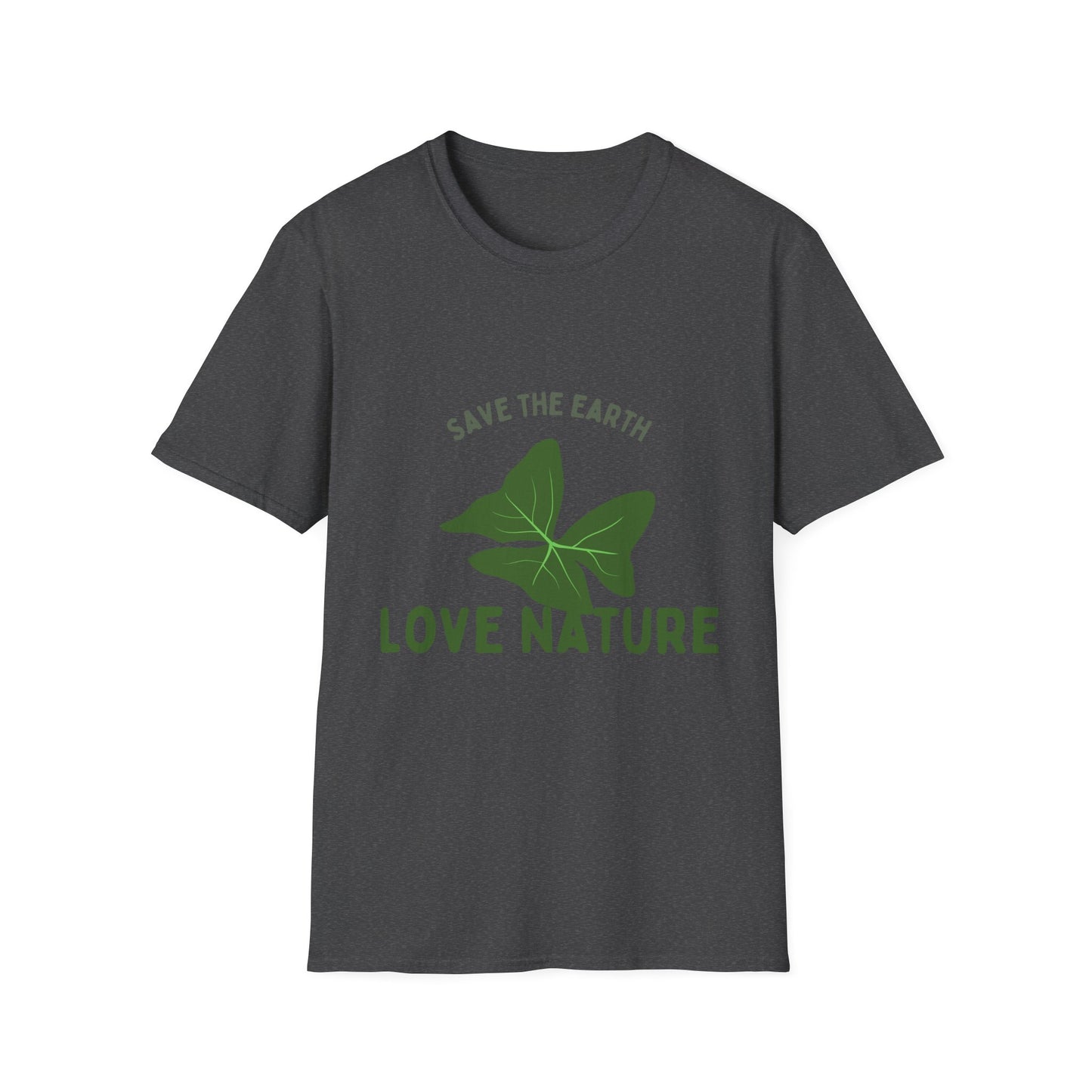 Eco-Friendly Love Nature T-Shirt, Unisex Tee, Save the Earth Shirt, Nature Lover Gift, Sustainable Fashion
