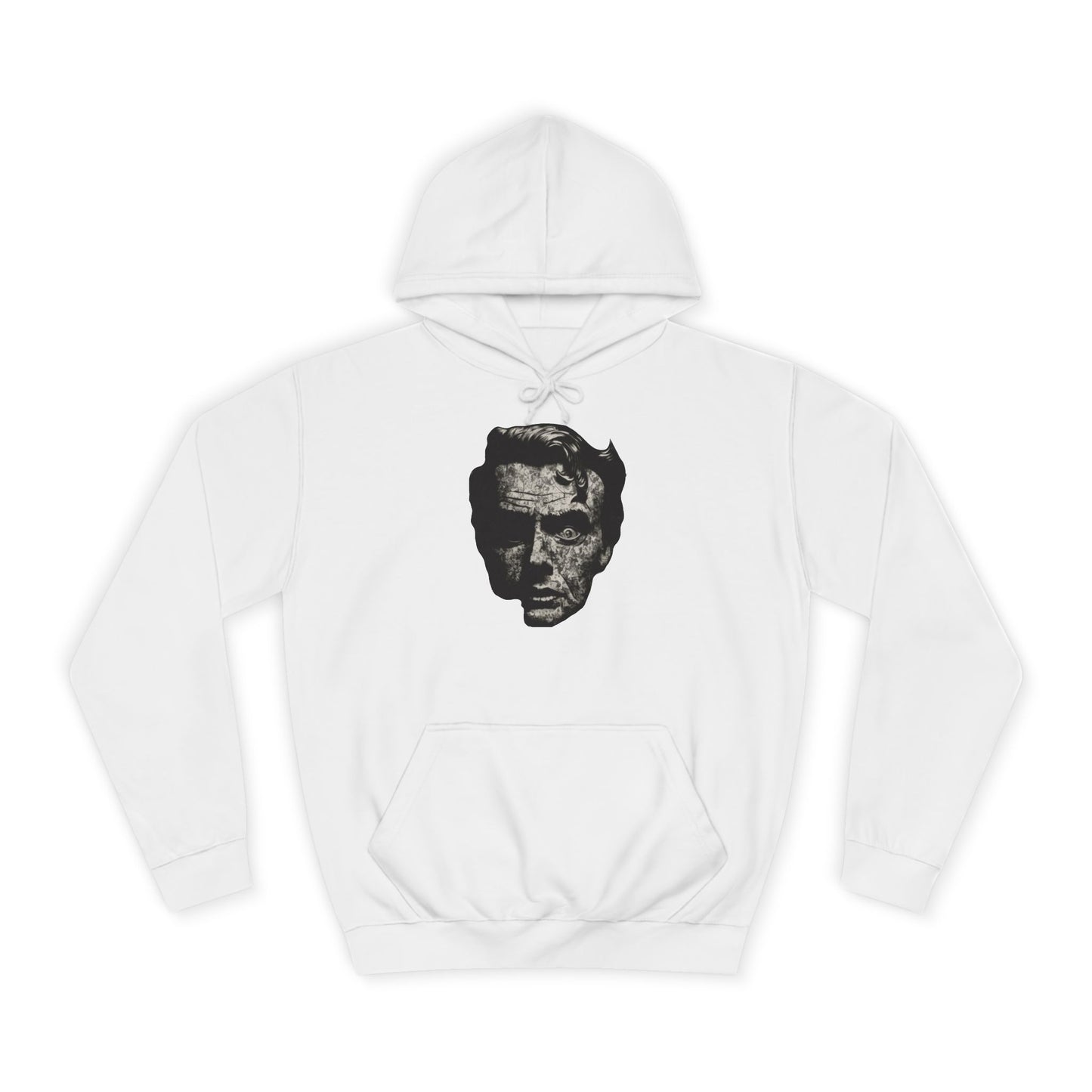 Unisex College Hoodie | Vintage Skull Design, Trendy Streetwear, Gift for Students, Cozy Outfit, Ideal for Fall