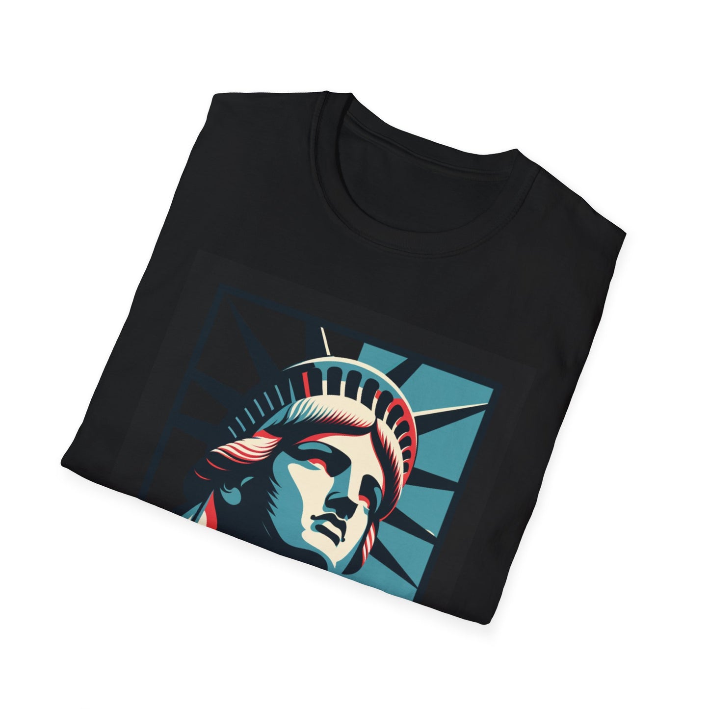 American New York USA Unisex Softstyle T-Shirt, Comfortable Everyday Wear, Graphic Tee, Urban Fashion Shirt, Street Style Top