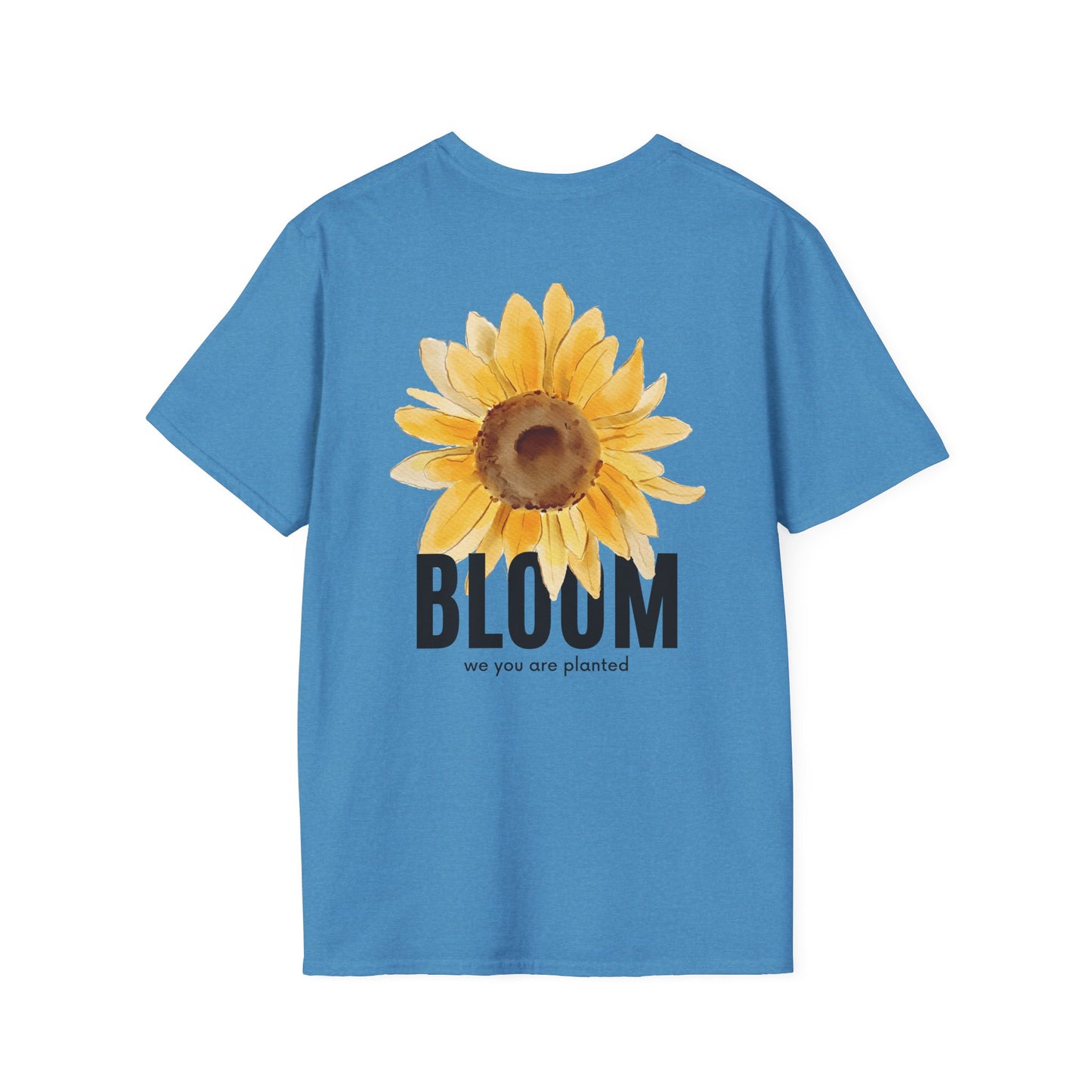 Sunflower Bloom Unisex T-Shirt | Positive Vibes Apparel | Gift for Flower Lovers | Spring Style | Botanical Tee, Inspirational Shirt