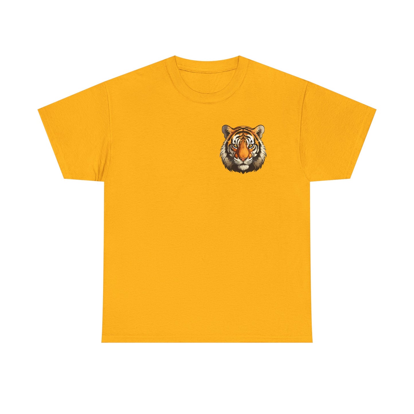 Fierce Tiger Graphic Tee, Unisex Cotton T-Shirt, Animal Lover Shirt, Wildlife Tee, Nature Enthusiast Gift