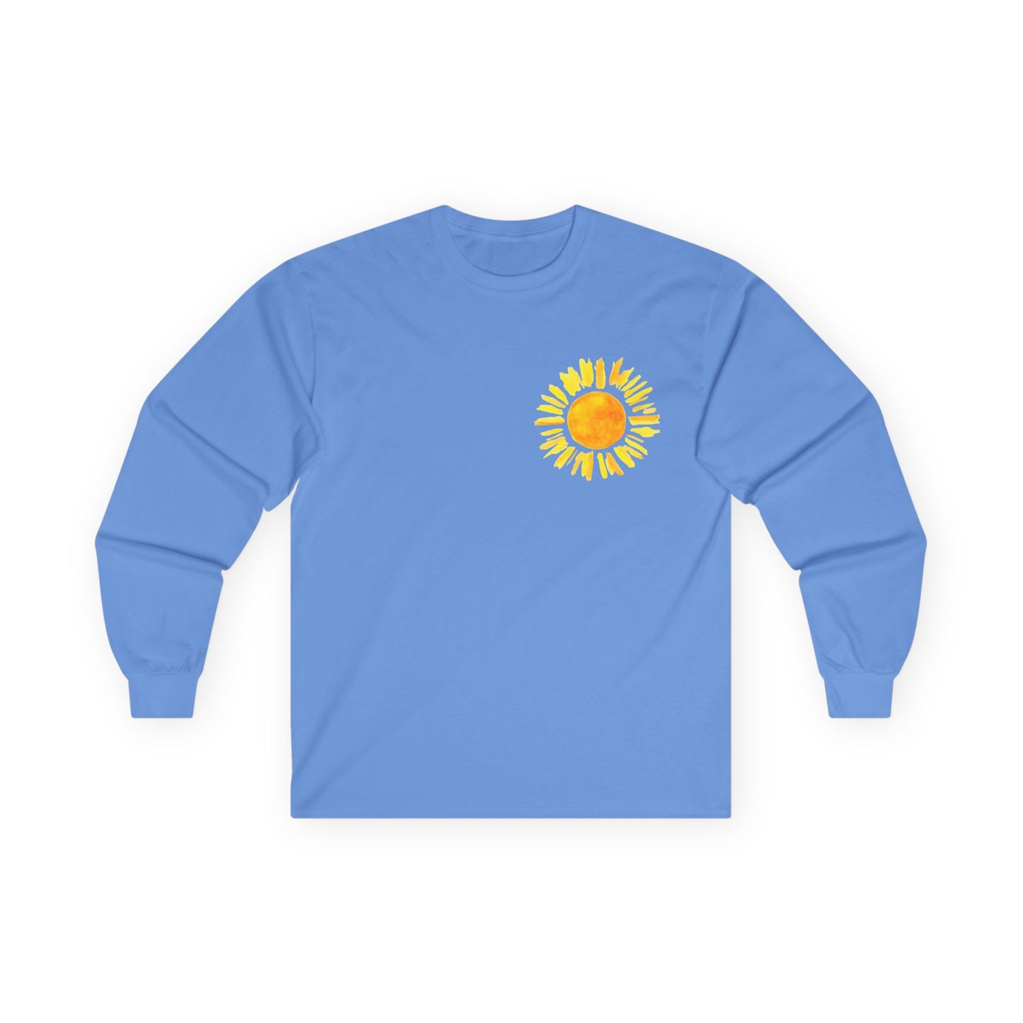 Sunrise Flamingo Long Sleeve Tee, Vacation Shirt, Casual Outfit, Summer Apparel, Gift for Beach Lovers, Graphic Tee, Relaxed Fit