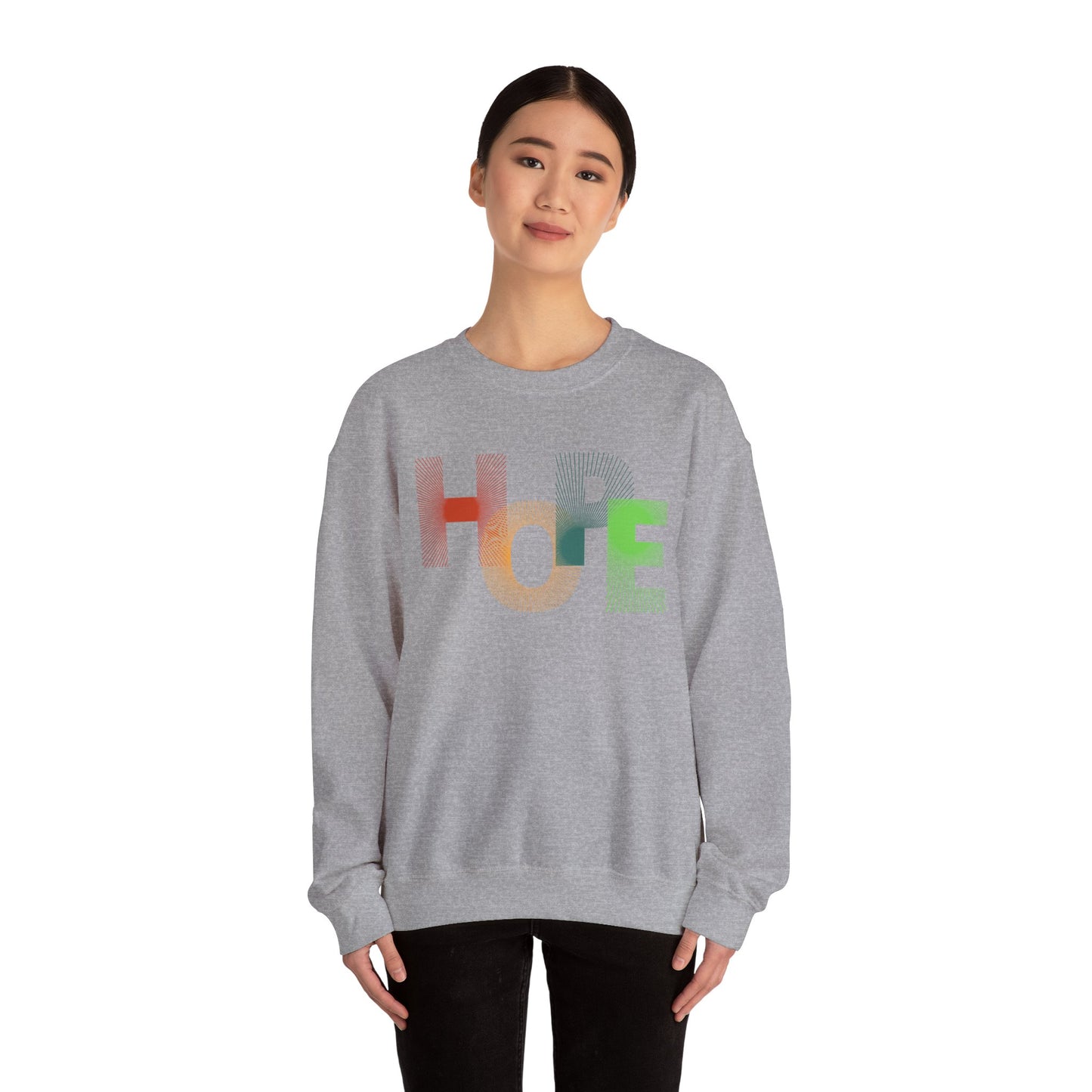 Unisex Hope Sweatshirt, Cozy Crewneck, Gift for Her/Him, Inspirational Apparel, Perfect for Spring