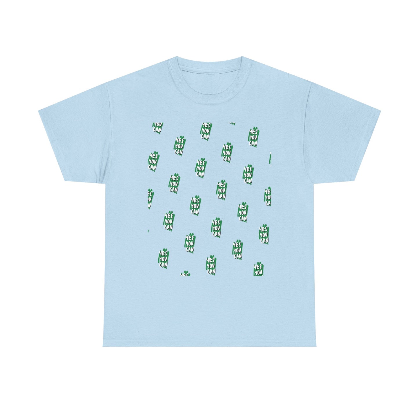 Cactus Pattern Unisex Heavy Cotton Tee - Casual Wear, Gift for Nature Lovers, Summer Fashion, Eco-Friendly Shirt, Relaxed Fit Tee