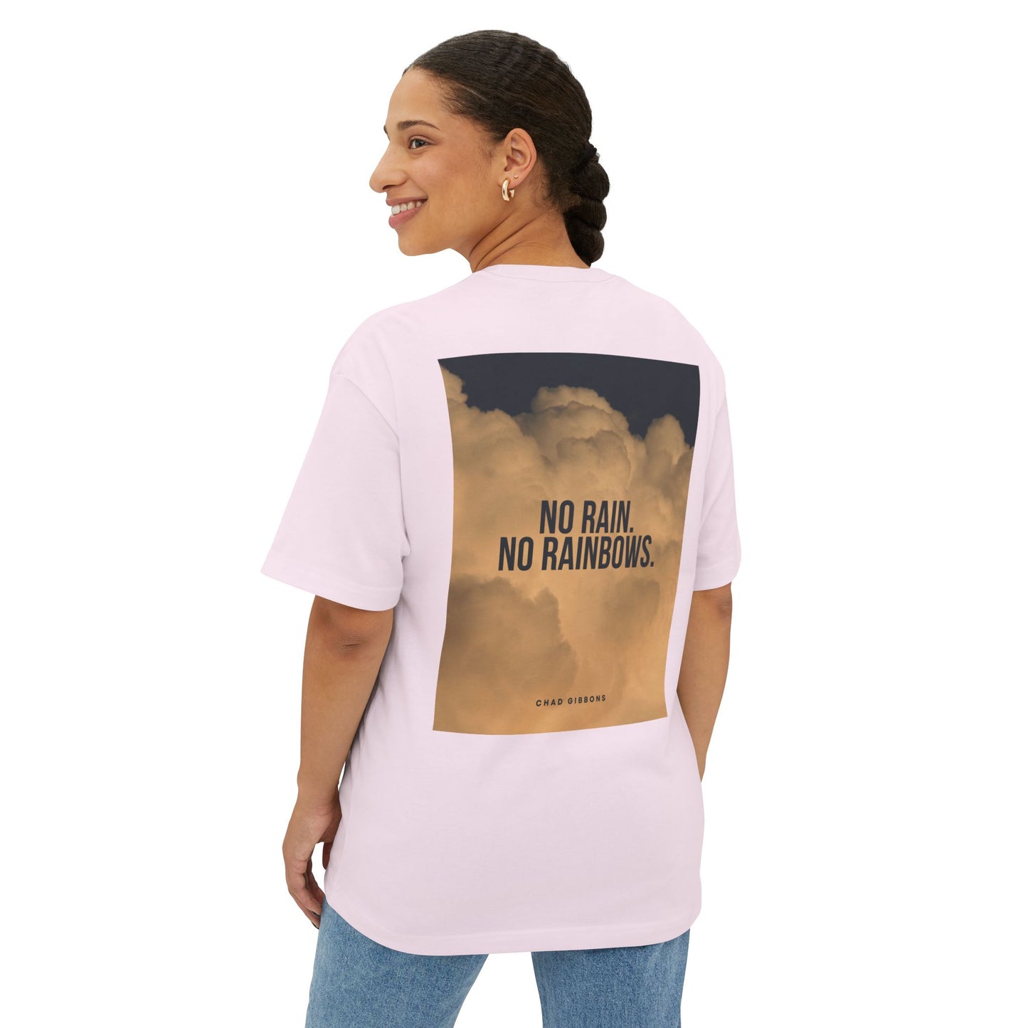 Unisex Oversized Boxy Tee with Inspirational Messages - Perfect for Casual Wear, Gifts, and Self-Expression