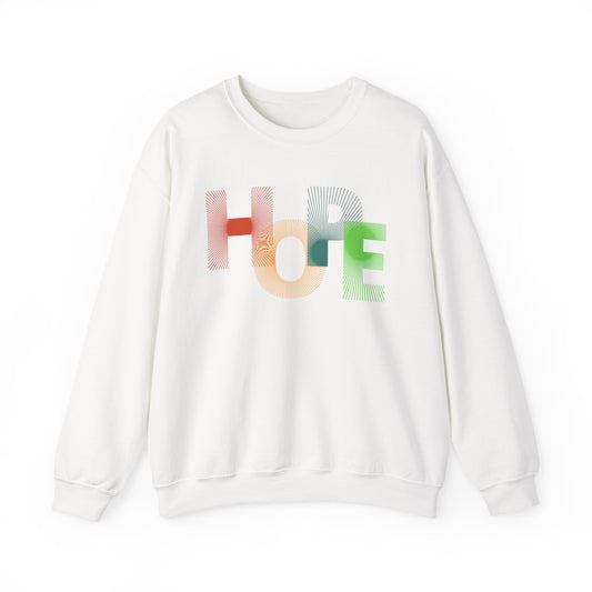 Unisex Hope Sweatshirt, Cozy Crewneck, Gift for Her/Him, Inspirational Apparel, Perfect for Spring
