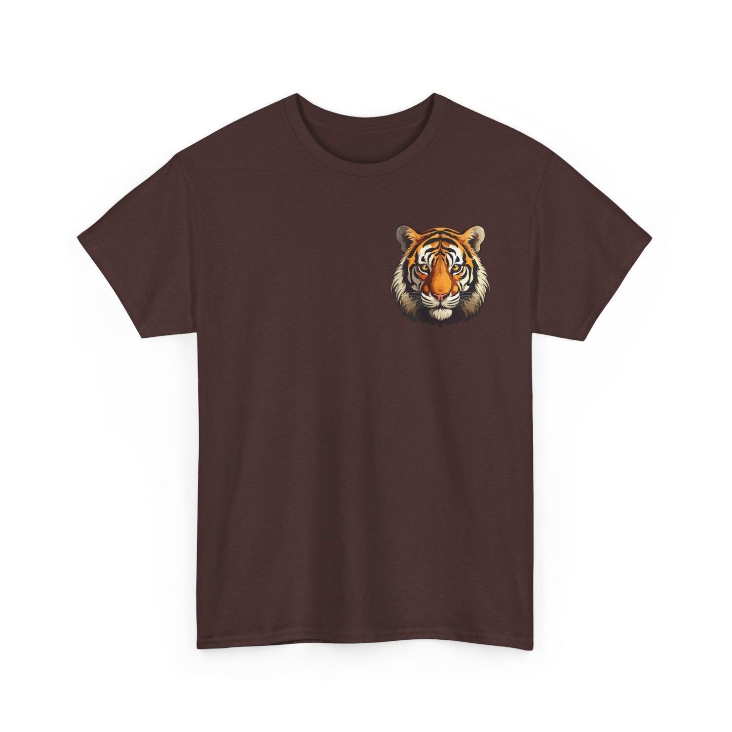 Fierce Tiger Graphic Tee, Unisex Cotton T-Shirt, Animal Lover Shirt, Wildlife Tee, Nature Enthusiast Gift