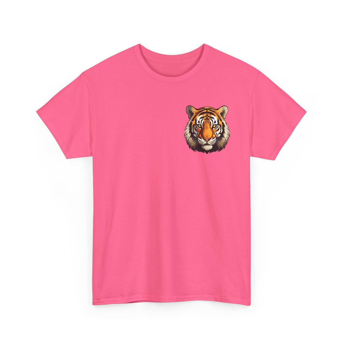 Fierce Tiger Graphic Tee, Unisex Cotton T-Shirt, Animal Lover Shirt, Wildlife Tee, Nature Enthusiast Gift