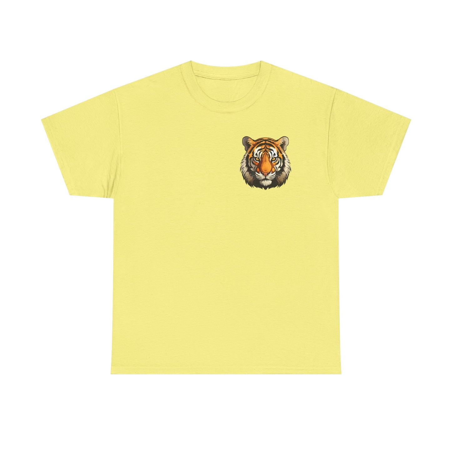 Fierce Tiger Graphic Tee, Unisex Cotton T-Shirt, Animal Lover Shirt, Wildlife Tee, Nature Enthusiast Gift