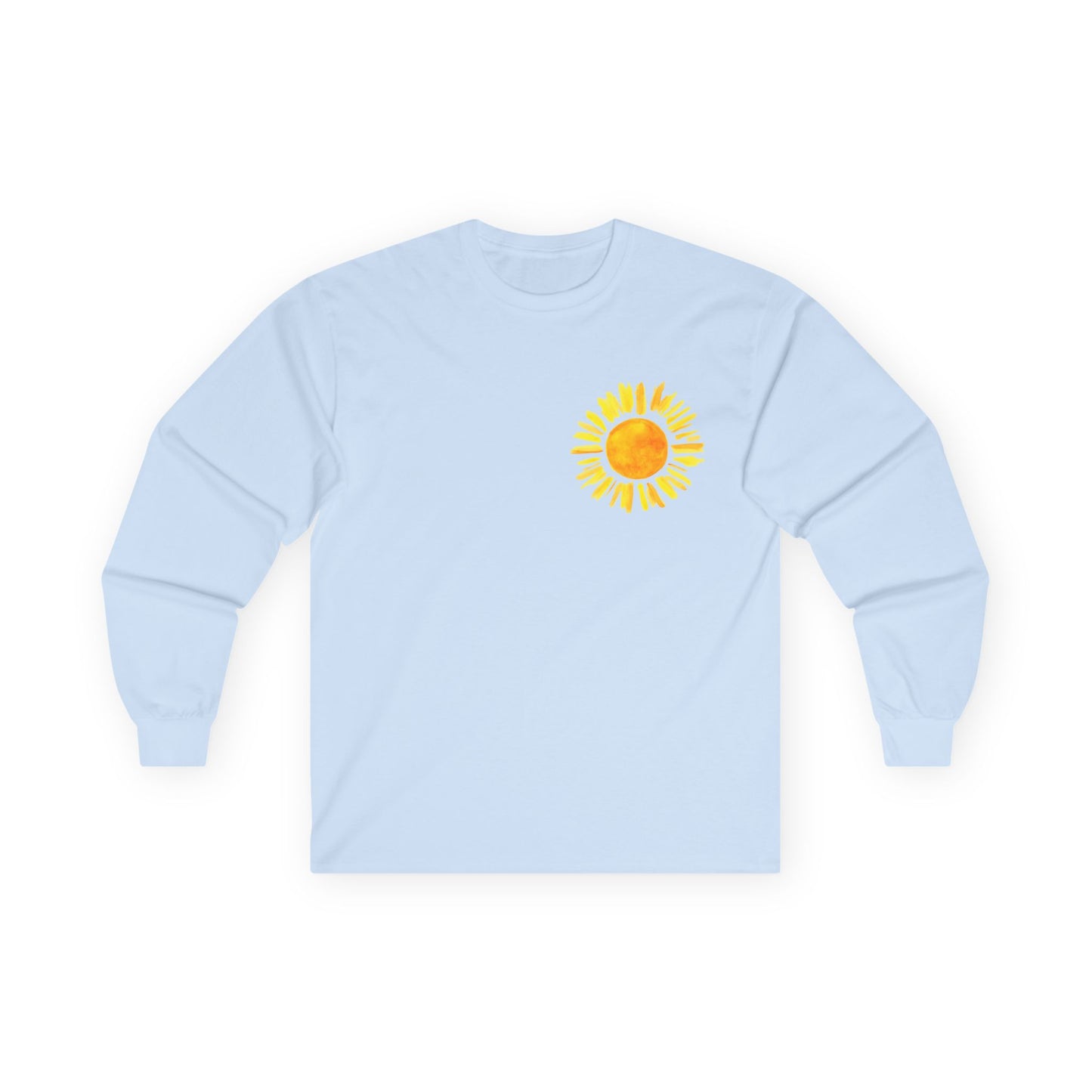 Sunrise Flamingo Long Sleeve Tee, Vacation Shirt, Casual Outfit, Summer Apparel, Gift for Beach Lovers, Graphic Tee, Relaxed Fit