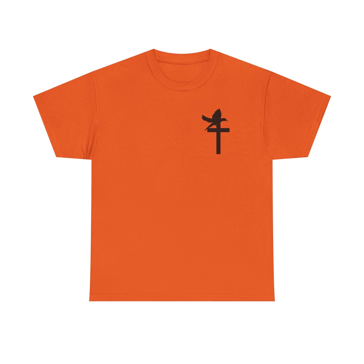 Faith-Inspired Unisex Heavy Cotton Tee | Inspirational Christian Shirt, Religious Gift, Bible Verse Tee, Cross Design, Everyday Wear