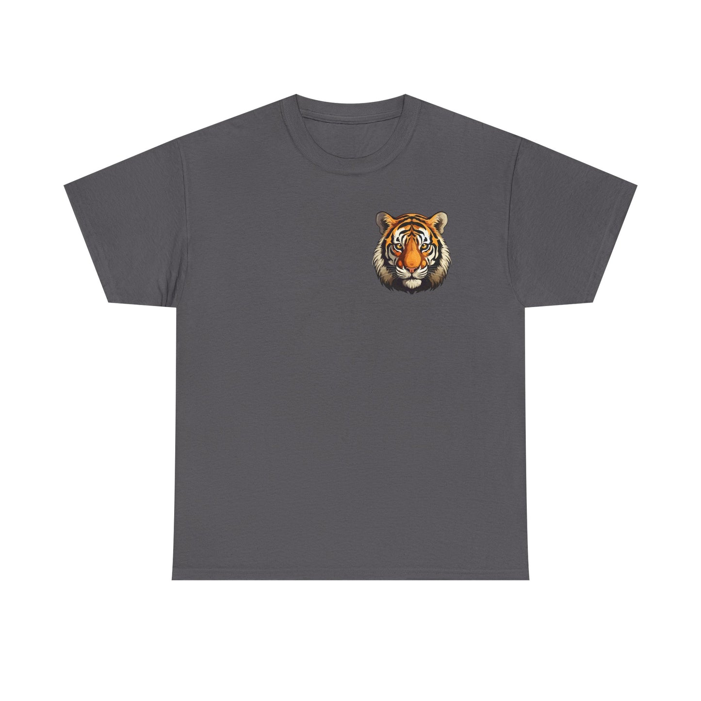 Fierce Tiger Graphic Tee, Unisex Cotton T-Shirt, Animal Lover Shirt, Wildlife Tee, Nature Enthusiast Gift