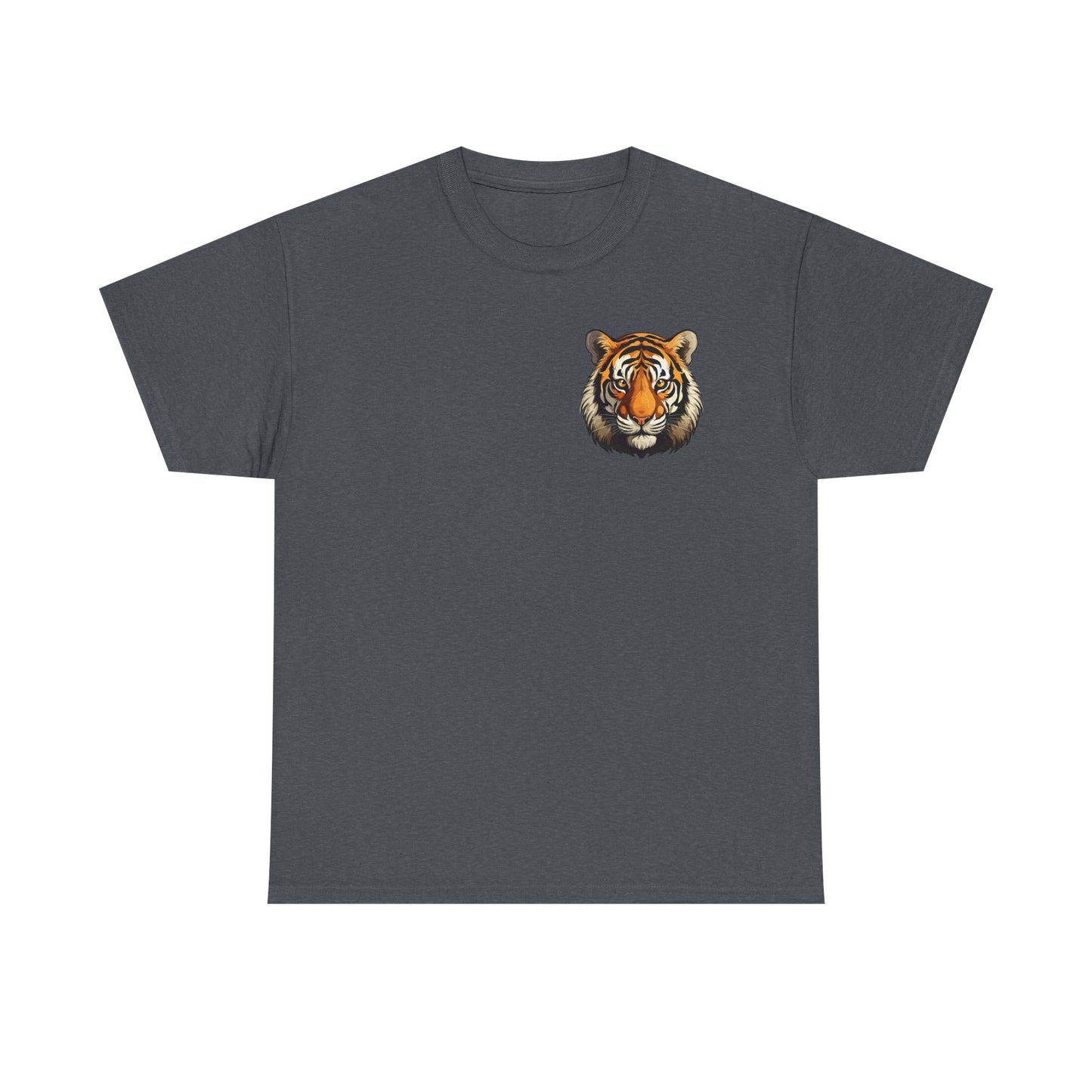 Fierce Tiger Graphic Tee, Unisex Cotton T-Shirt, Animal Lover Shirt, Wildlife Tee, Nature Enthusiast Gift